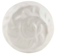 Solid Cream Floral Ceramic Cabinet Knobs